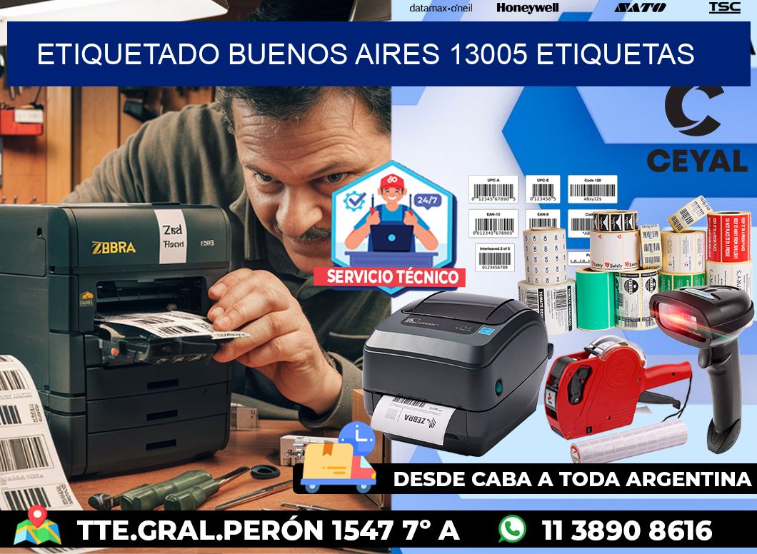 etiquetado buenos aires 13005 etiquetas