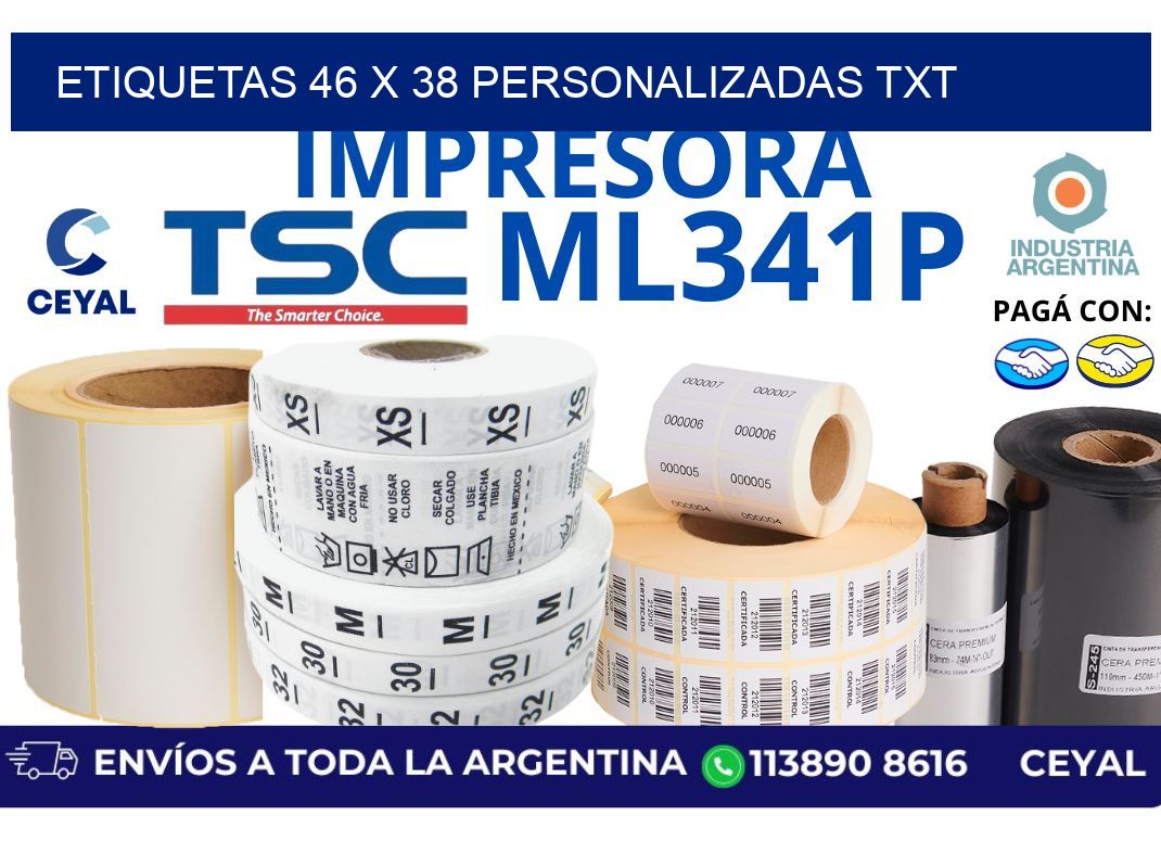 etiquetas 46 x 38 personalizadas txt