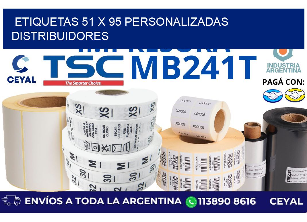 etiquetas 51 x 95 personalizadas distribuidores