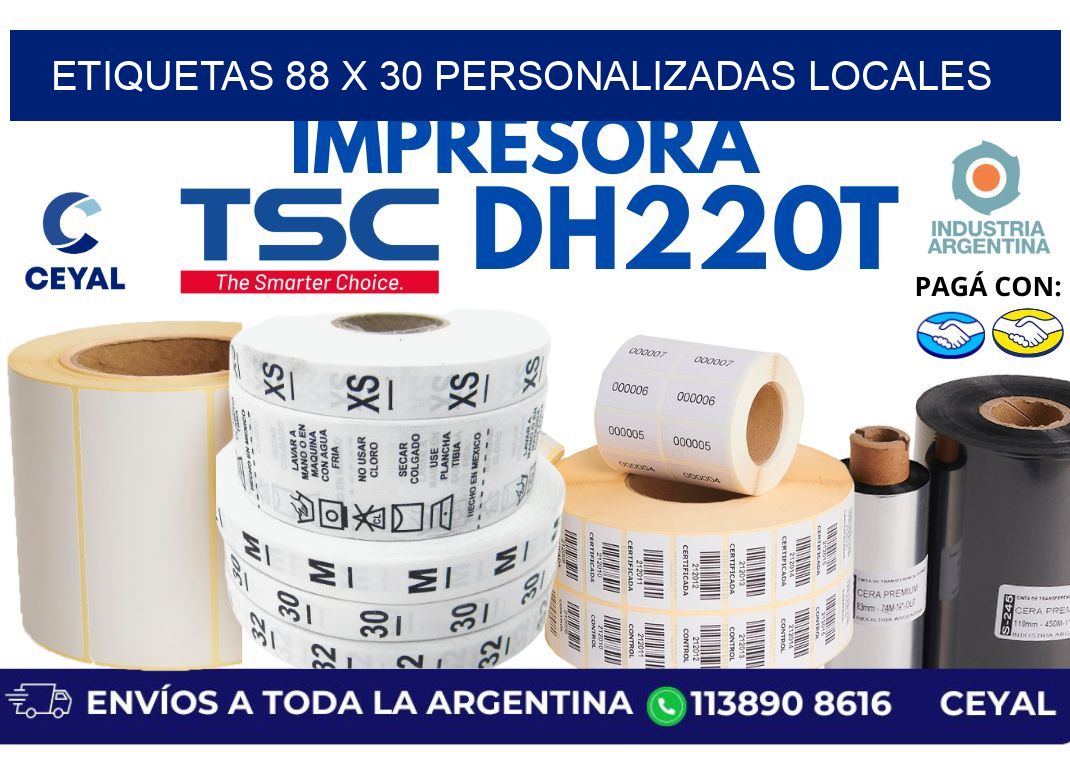 etiquetas 88 x 30 personalizadas locales