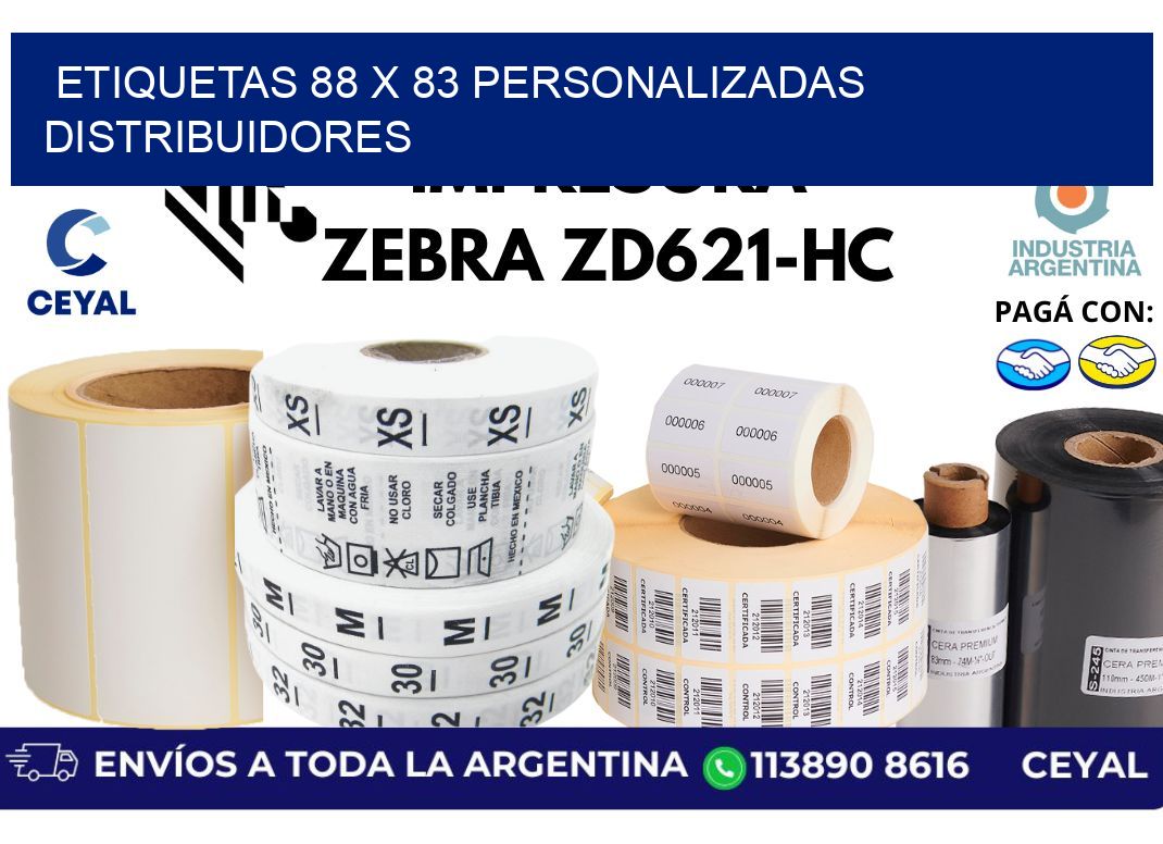 etiquetas 88 x 83 personalizadas distribuidores