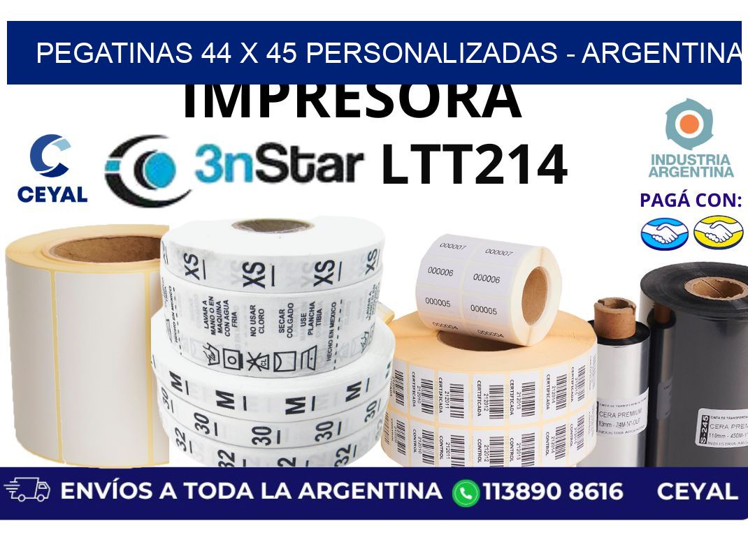 pegatinas 44 x 45 personalizadas - Argentina