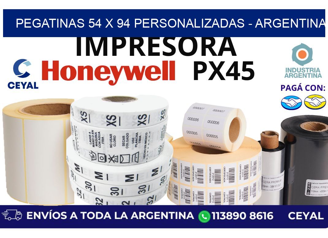 pegatinas 54 x 94 personalizadas - Argentina