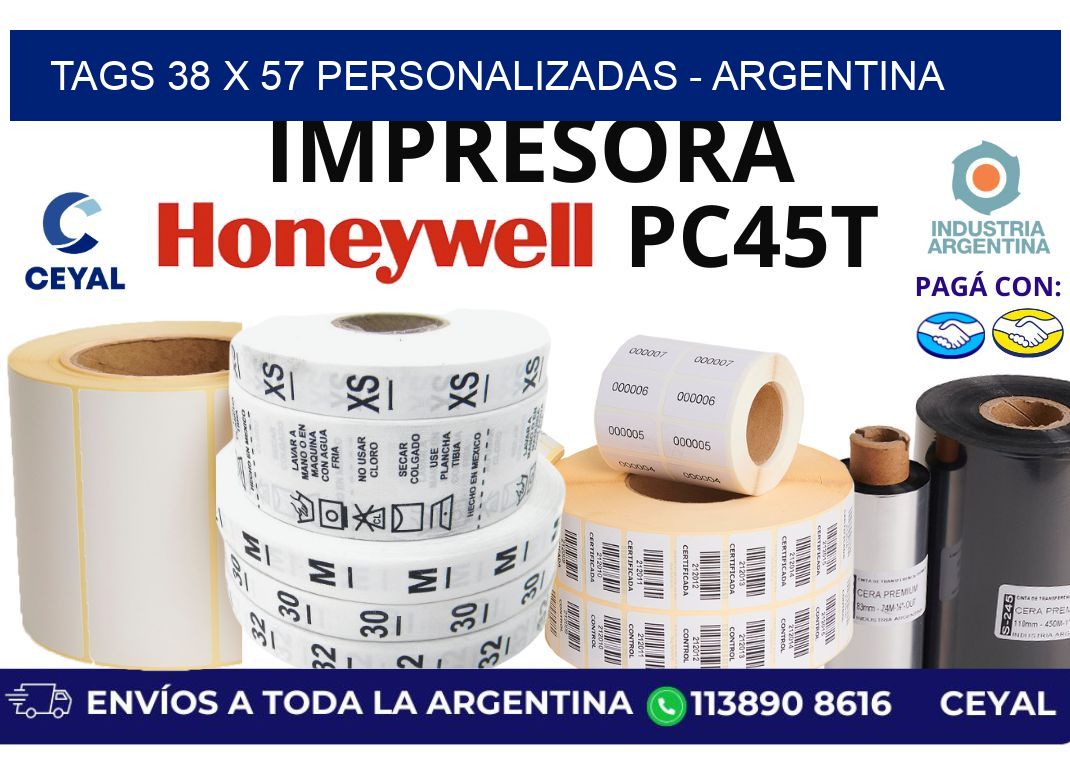 tags 38 x 57 personalizadas – Argentina