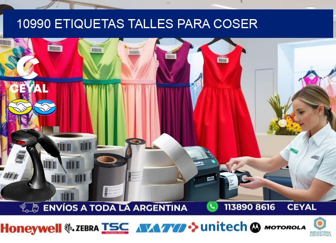 10990 ETIQUETAS TALLES PARA COSER