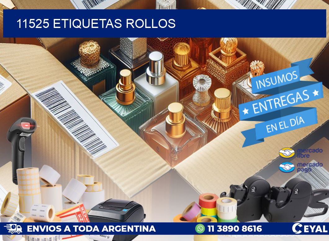 11525 etiquetas rollos