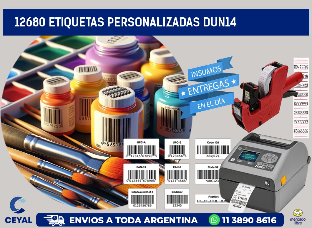 12680 Etiquetas personalizadas dun14