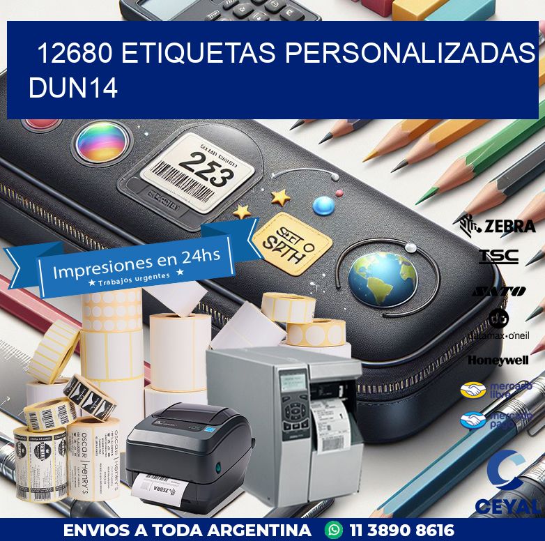 12680 Etiquetas personalizadas dun14