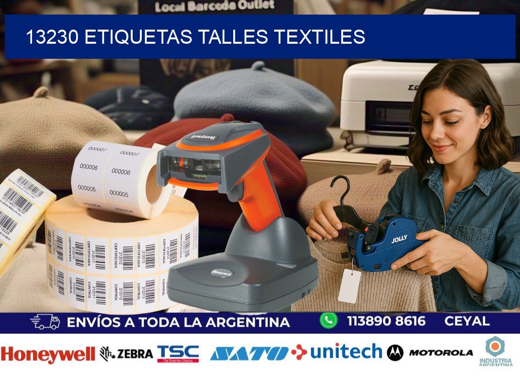 13230 ETIQUETAS TALLES TEXTILES