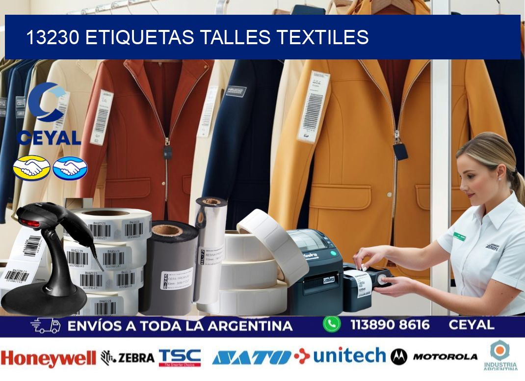 13230 ETIQUETAS TALLES TEXTILES
