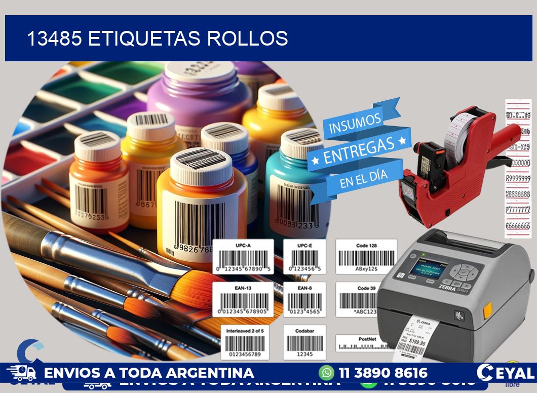 13485 etiquetas rollos