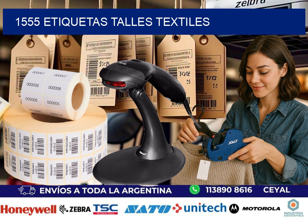 1555 ETIQUETAS TALLES TEXTILES
