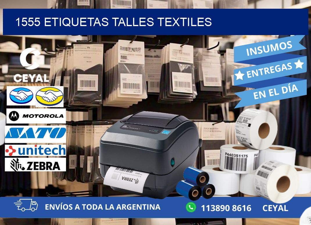 1555 ETIQUETAS TALLES TEXTILES