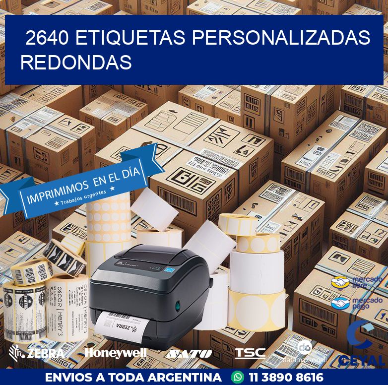 2640 Etiquetas personalizadas redondas