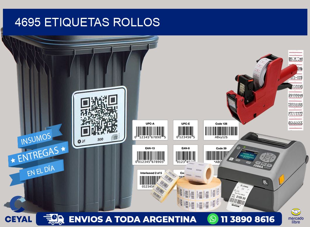 4695 Etiquetas rollos