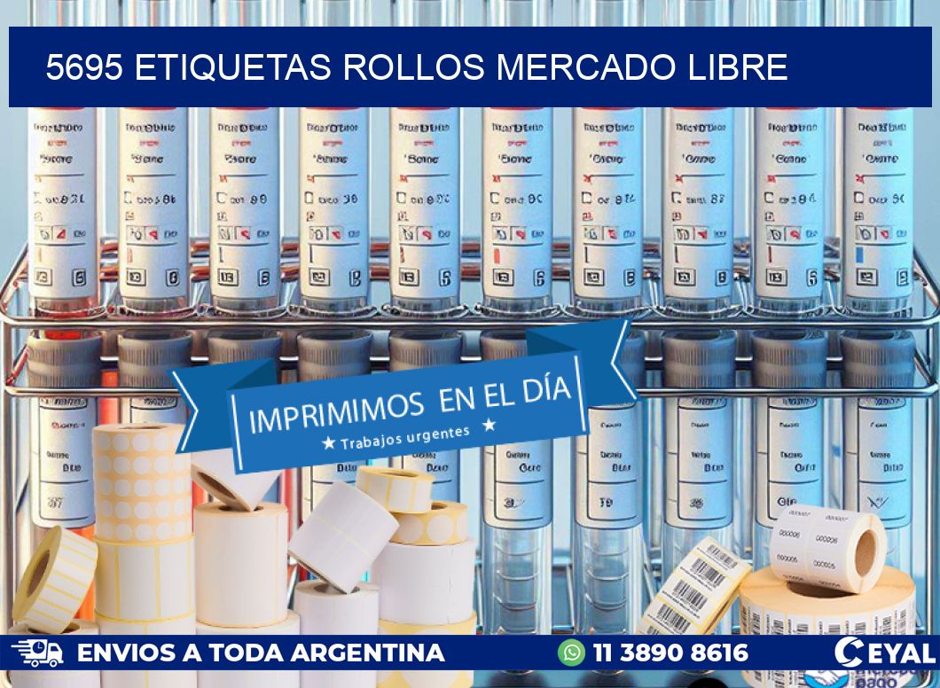 5695 etiquetas rollos MERCADO LIBRE