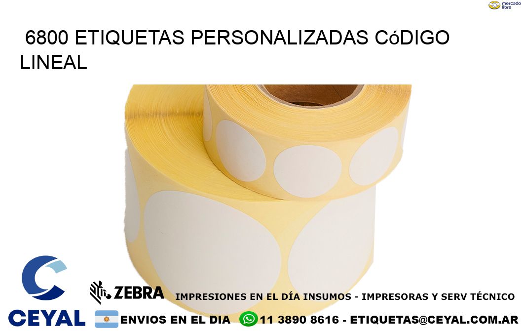 6800 Etiquetas personalizadas código lineal