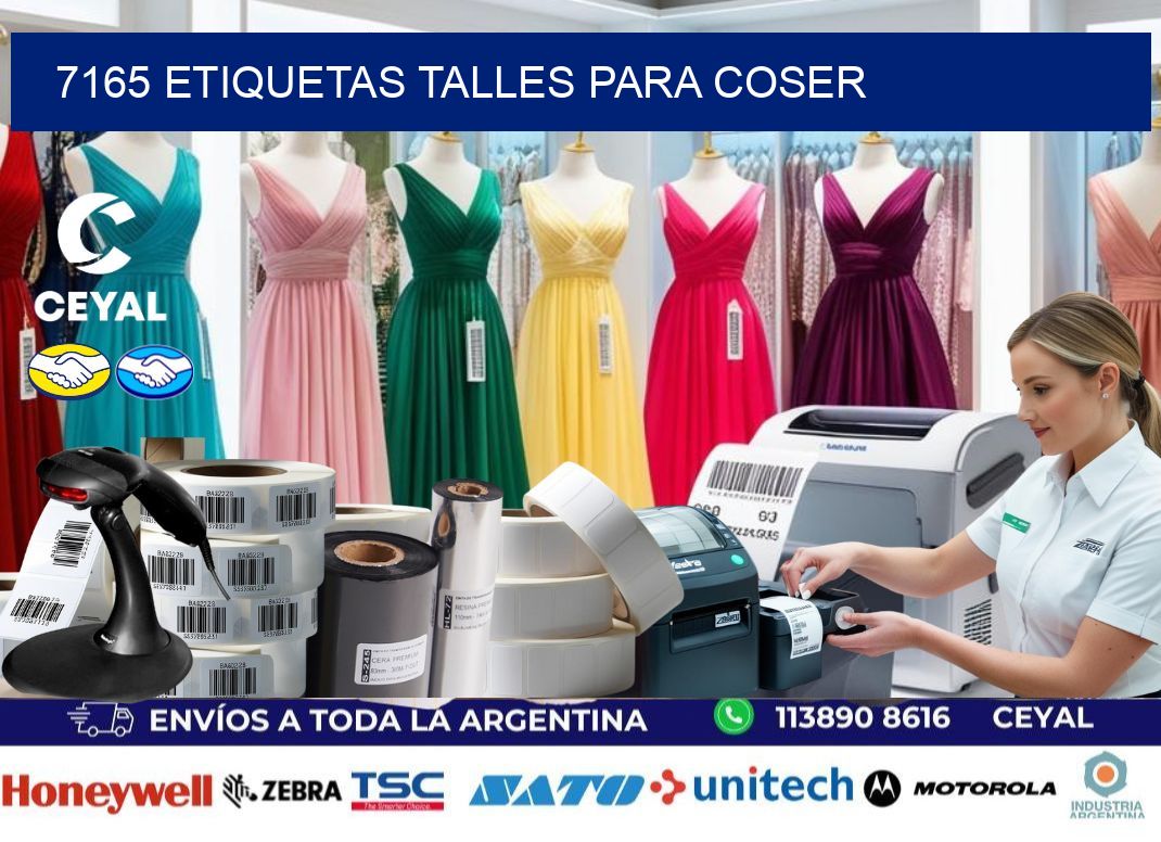 7165 ETIQUETAS TALLES PARA COSER