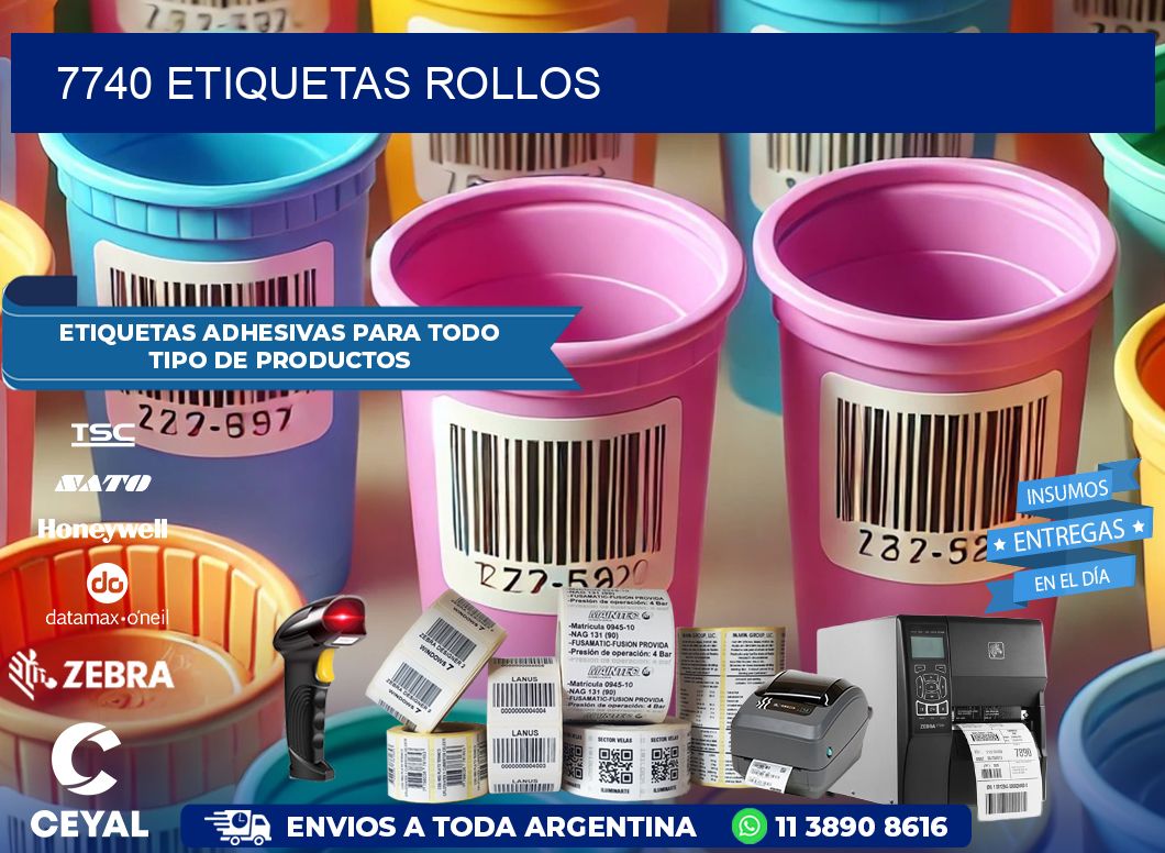7740 etiquetas rollos