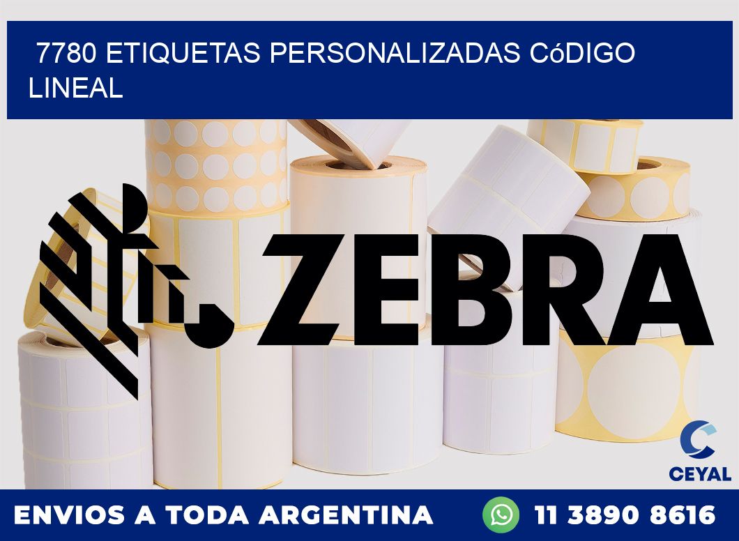 7780 Etiquetas personalizadas código lineal