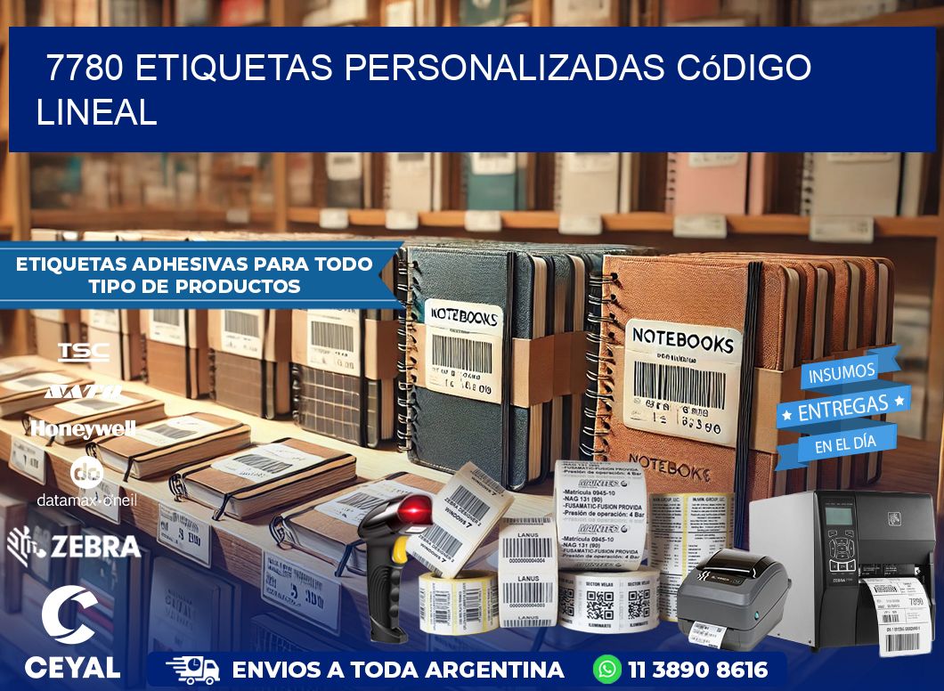7780 Etiquetas personalizadas código lineal