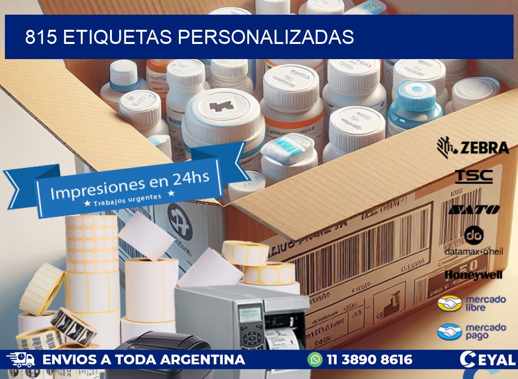 815 Etiquetas personalizadas