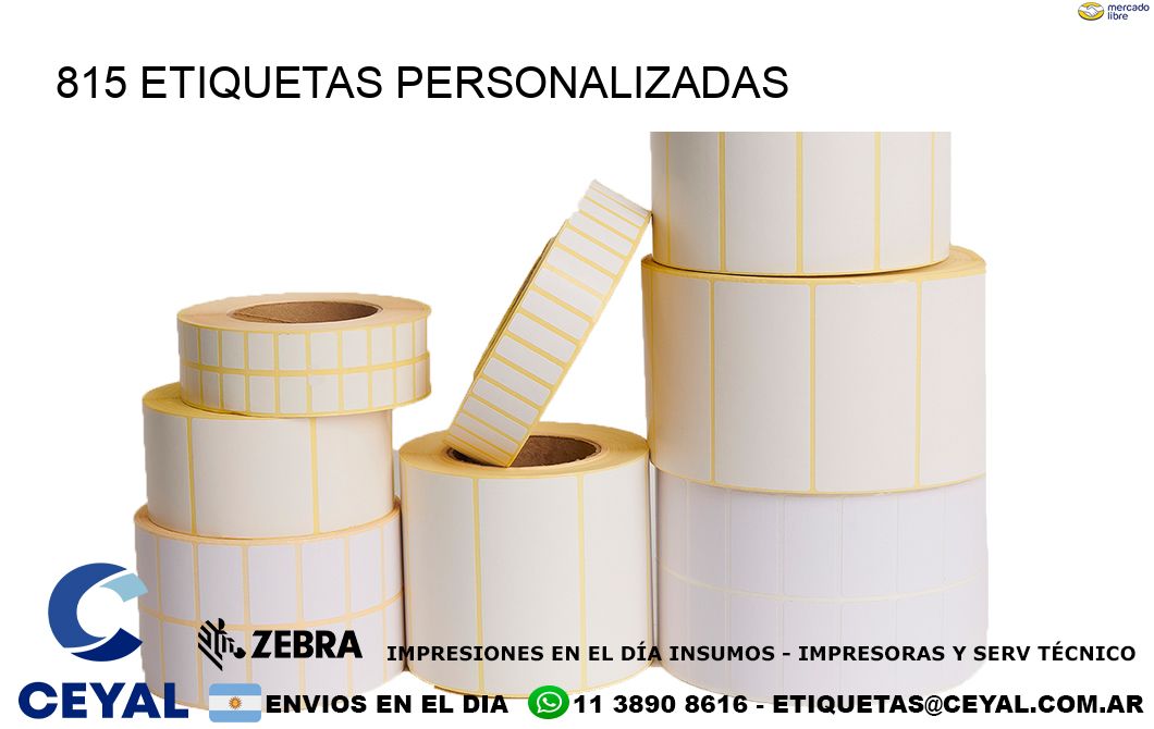 815 Etiquetas personalizadas