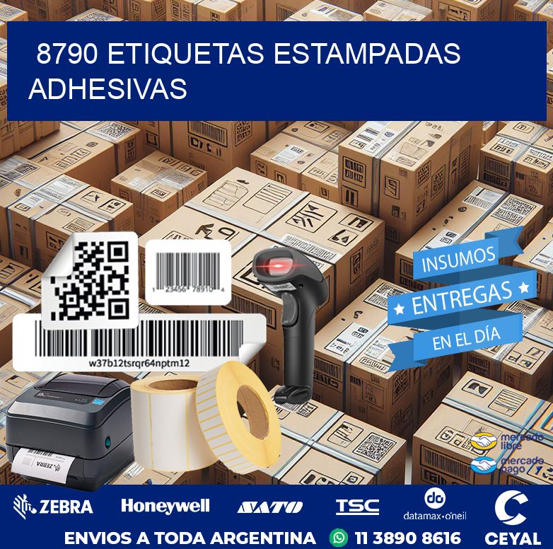 8790 etiquetas estampadas adhesivas