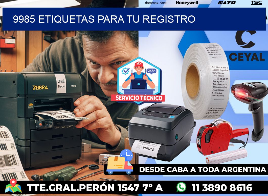 9985 etiquetas para tu registro