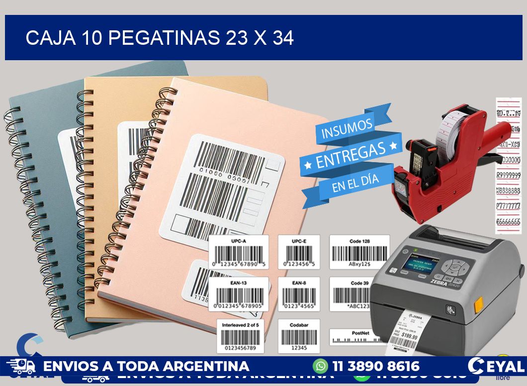 CAJA 10 PEGATINAS 23 x 34