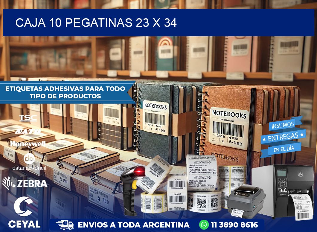 CAJA 10 PEGATINAS 23 x 34