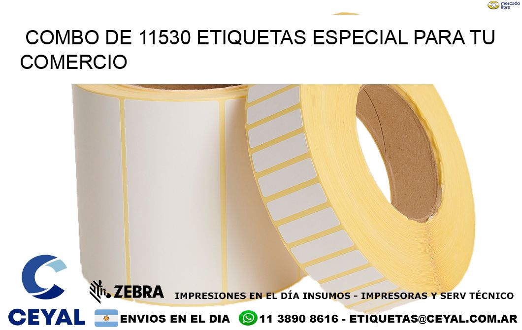 Combo de 11530 etiquetas especial para tu comercio