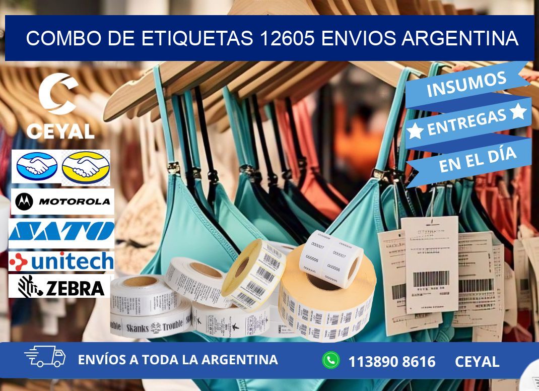 Combo de etiquetas 12605 ENVIOS ARGENTINA