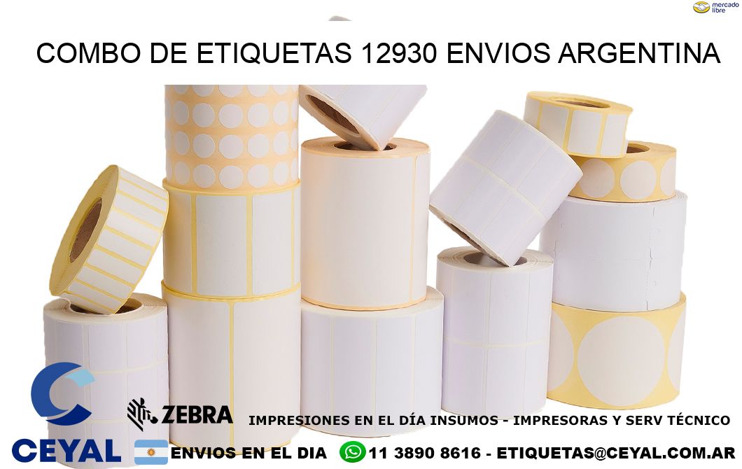 Combo de etiquetas 12930 ENVIOS ARGENTINA