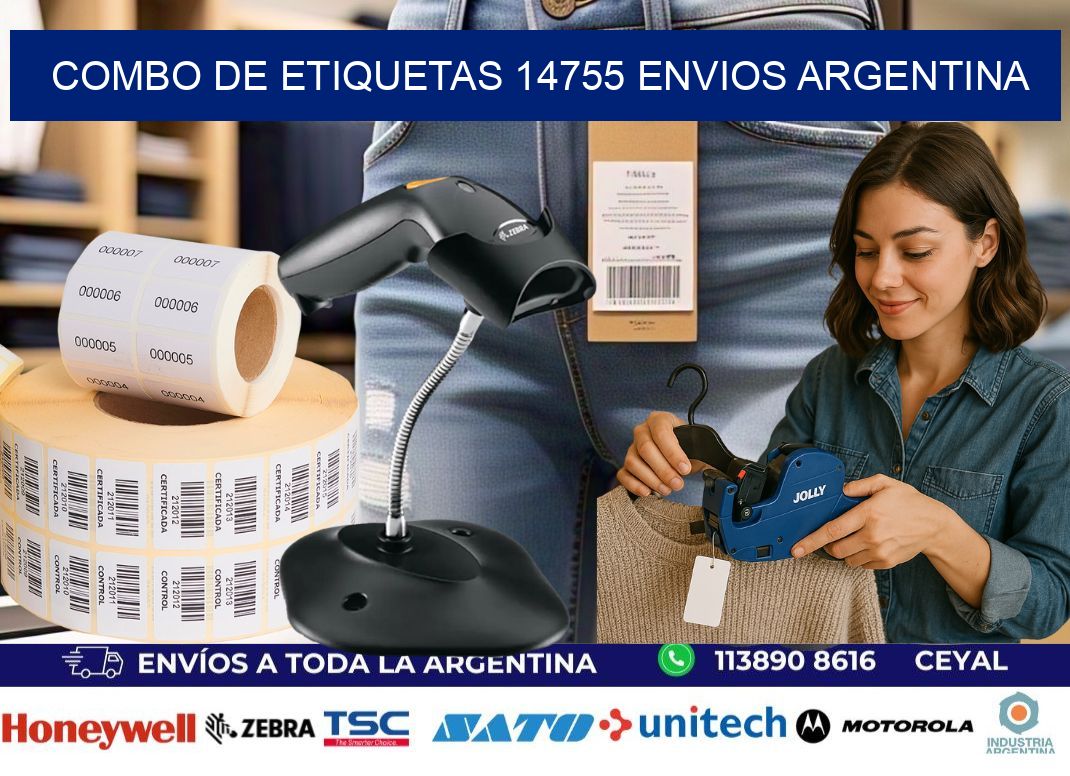Combo de etiquetas 14755 ENVIOS ARGENTINA