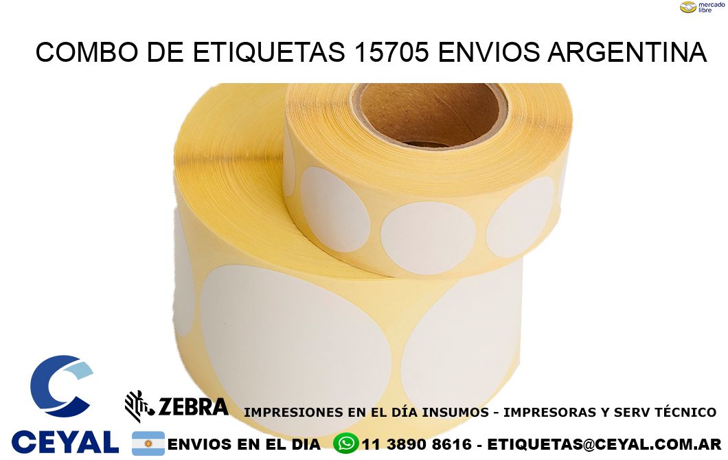 Combo de etiquetas 15705 ENVIOS ARGENTINA