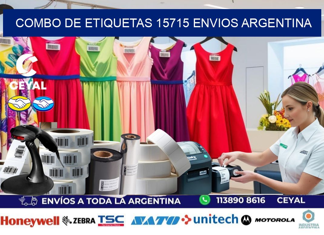 Combo de etiquetas 15715 ENVIOS ARGENTINA