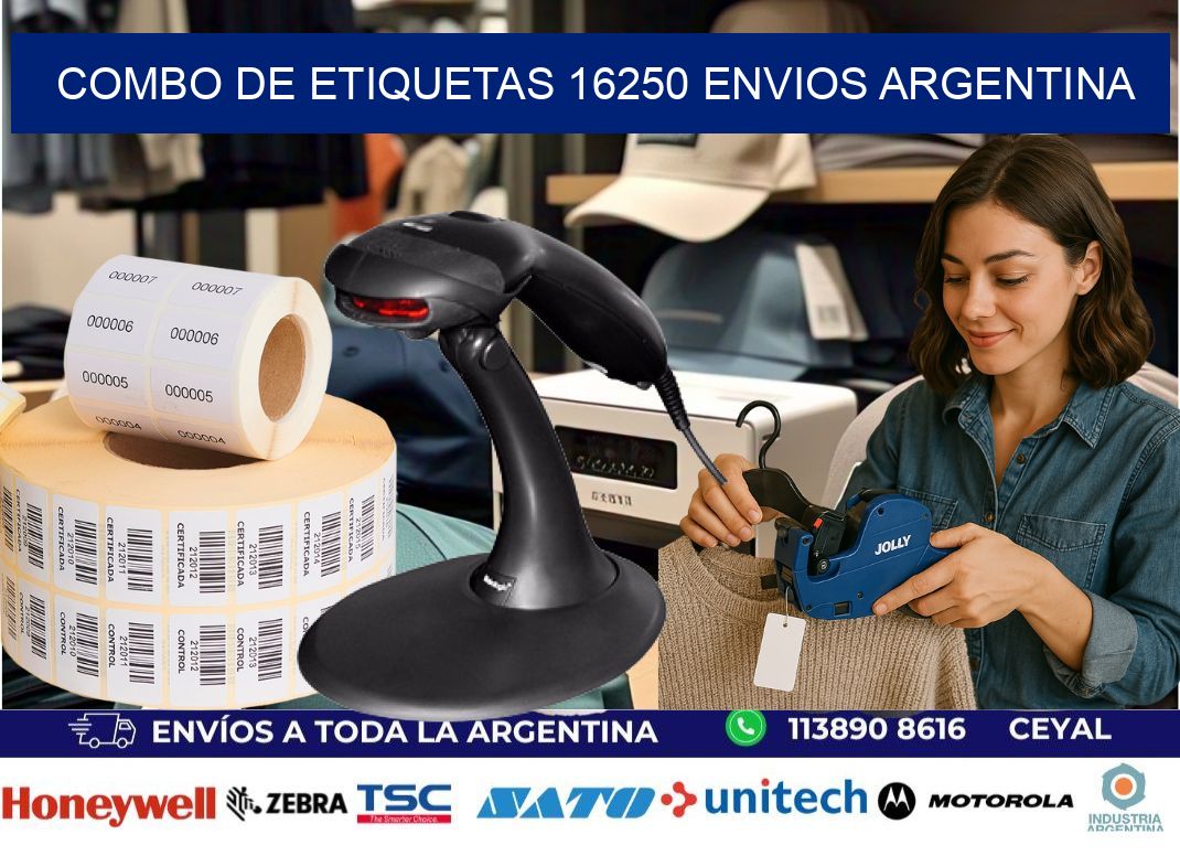 Combo de etiquetas 16250 ENVIOS ARGENTINA