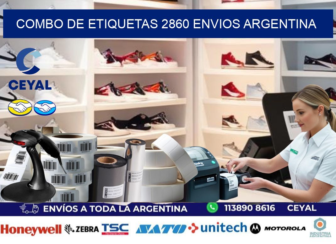 Combo de etiquetas 2860 ENVIOS ARGENTINA