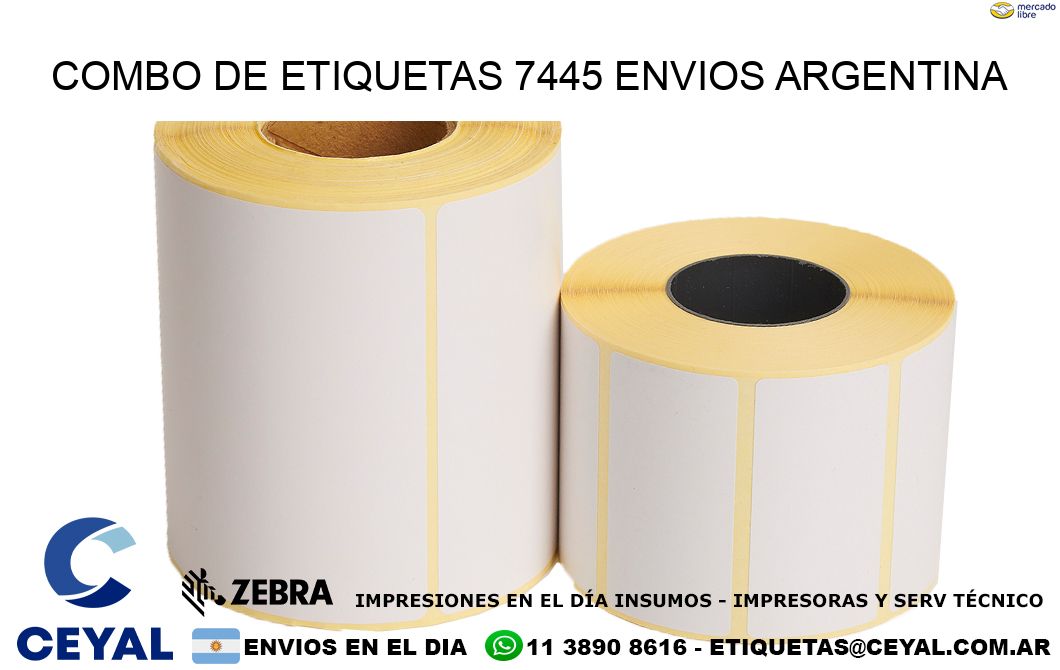 Combo de etiquetas 7445 ENVIOS ARGENTINA