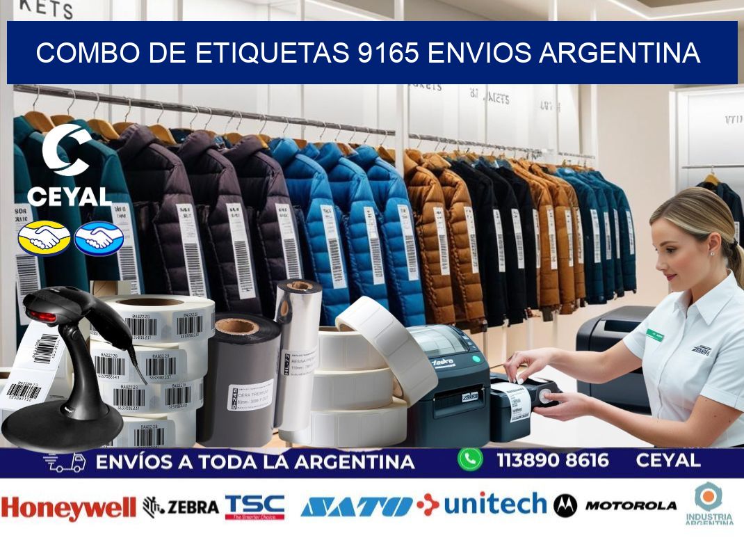 Combo de etiquetas 9165 ENVIOS ARGENTINA