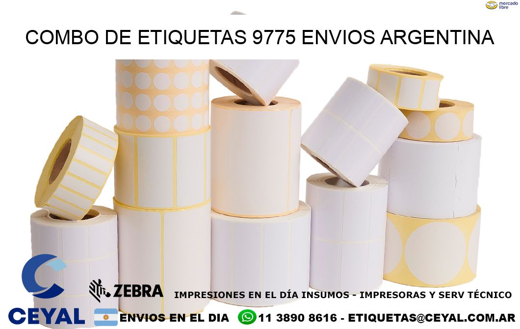 Combo de etiquetas 9775 ENVIOS ARGENTINA