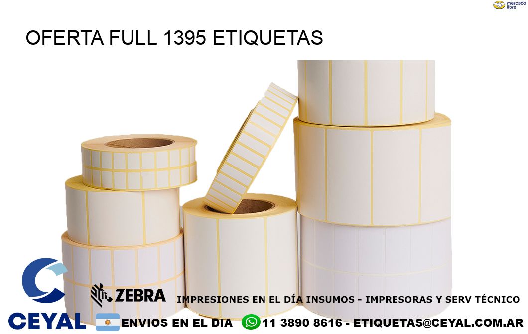 Oferta full 1395 etiquetas