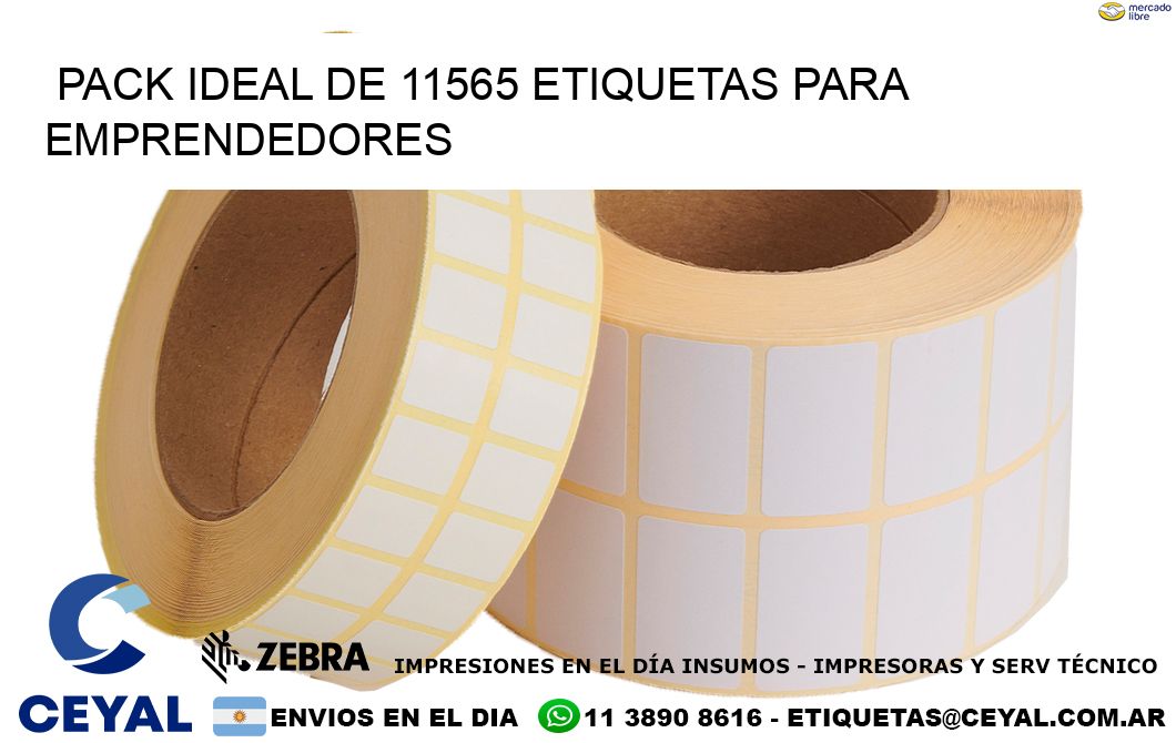 Pack ideal de 11565 etiquetas para emprendedores
