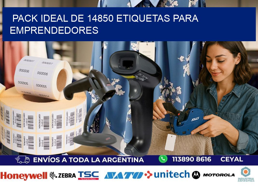 Pack ideal de 14850 etiquetas para emprendedores