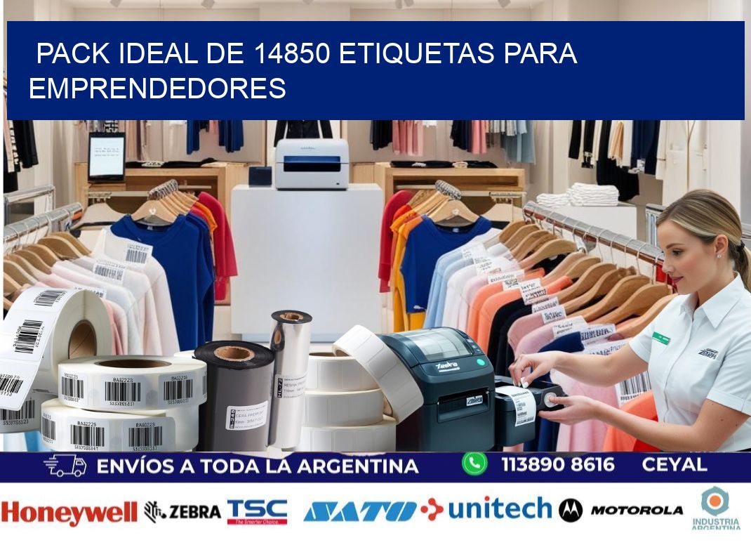 Pack ideal de 14850 etiquetas para emprendedores