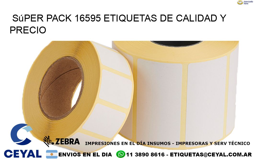 Súper pack 16595 etiquetas de calidad y precio
