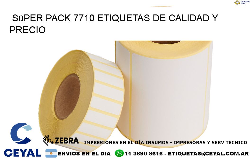 Súper pack 7710 etiquetas de calidad y precio