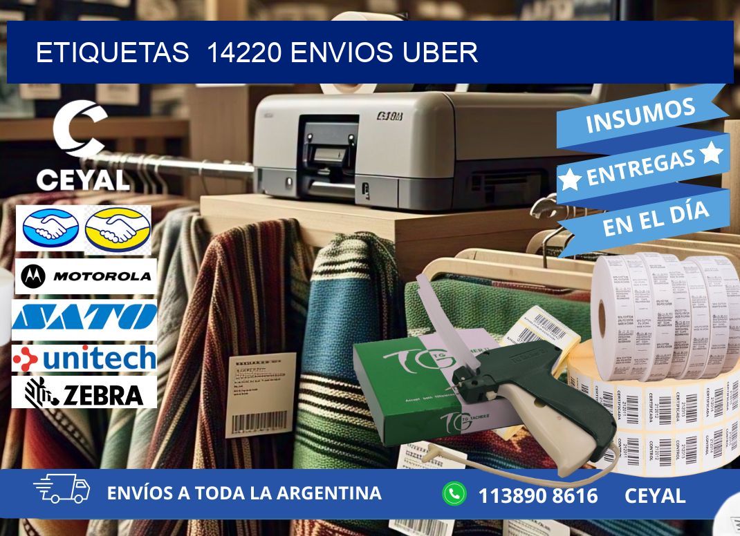 etiquetas  14220 ENVIOS UBER