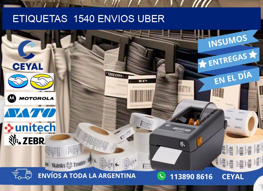 etiquetas  1540 ENVIOS UBER